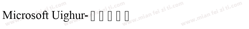 Microsoft Uighur字体转换